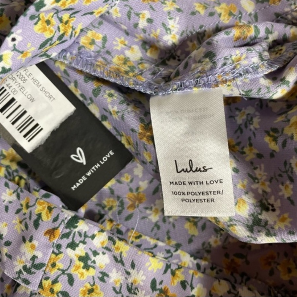 NWT Lulus “Sweetie Season” Floral Print Ruffled Shorts (K) - Picture 11 of 12